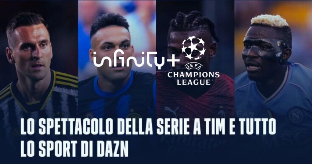 DAZN 3 mesi gratis Inifinity+