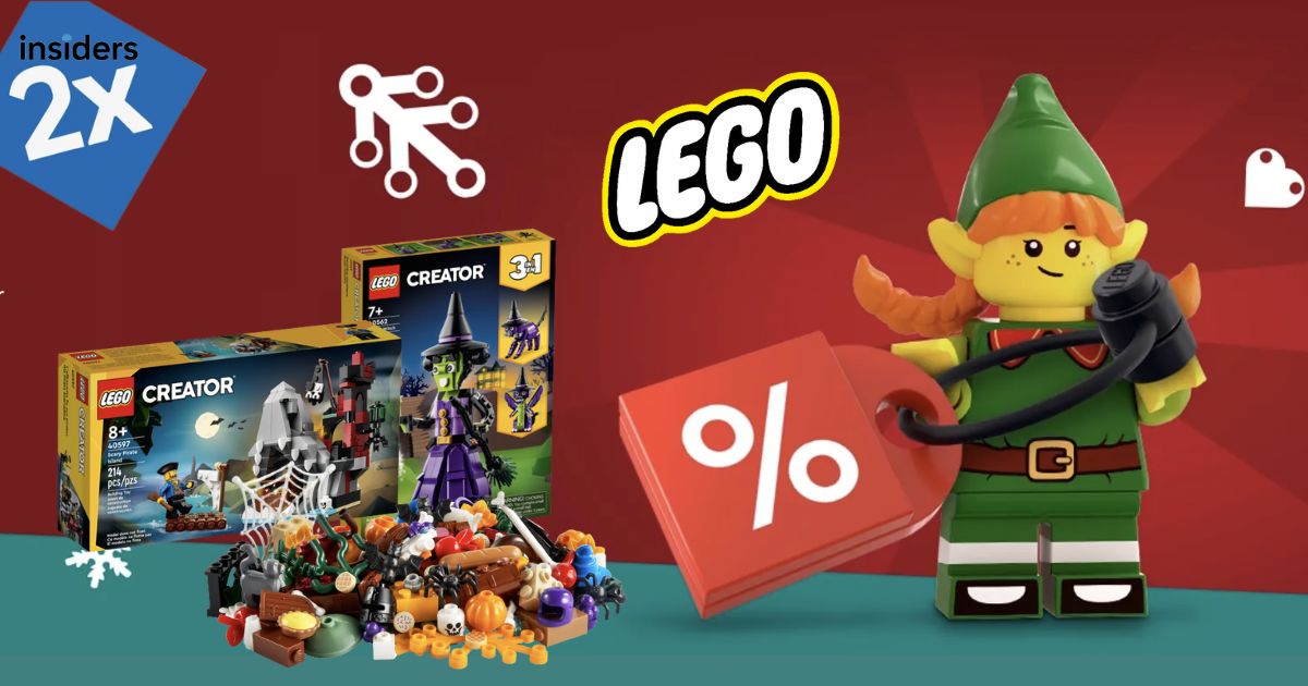 Promo LEGO Store: sconti fino al 40%, set in omaggio e doppi punti Insiders!
