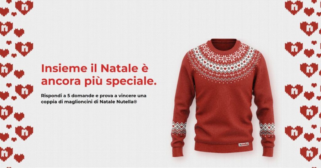 nutella maglioncini di natale 