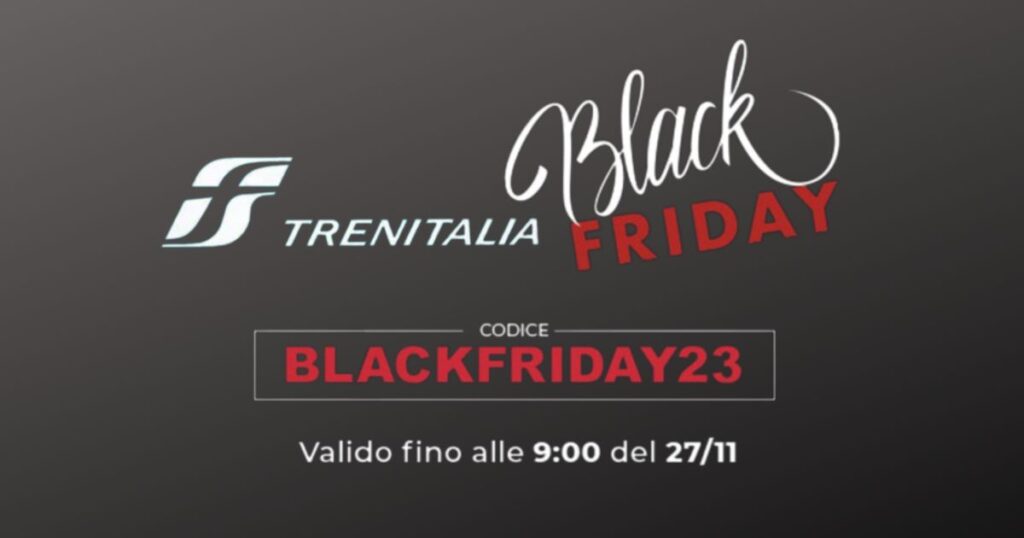 trenitalia black friday