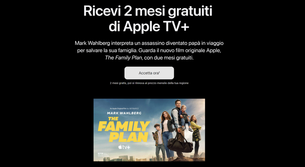apple tv+ 2 mesi gratis 