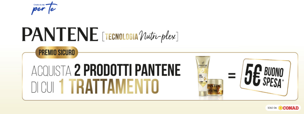 pantene buono spesa conad  