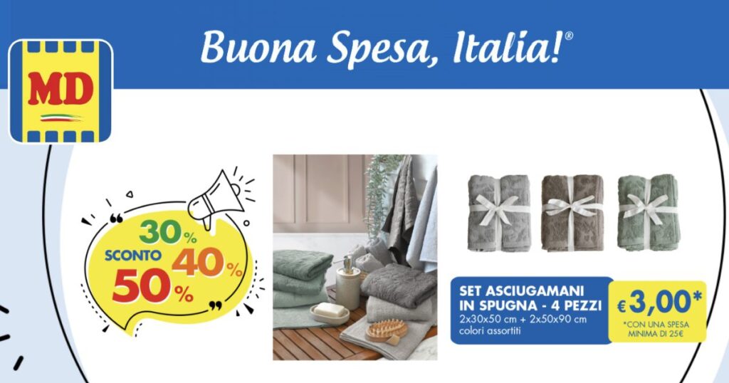 md set asciugamani