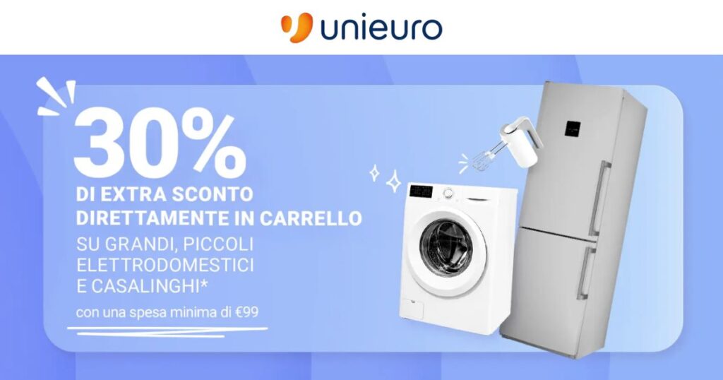 Unieuro specials elettrodomestici