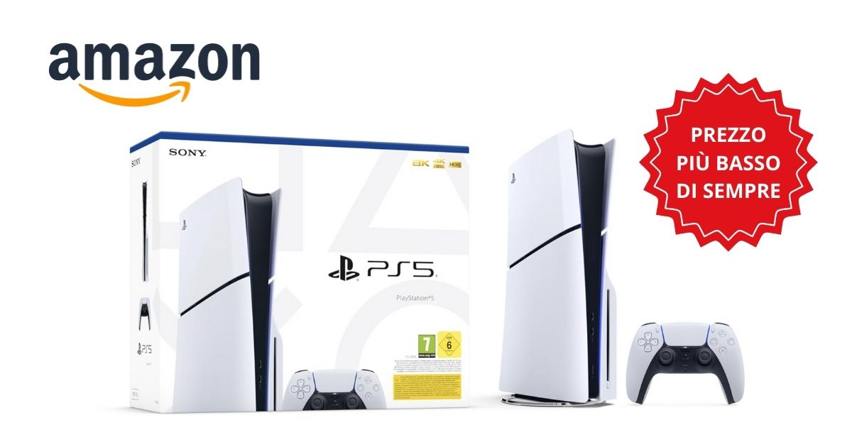 Offerta bomba PlayStation 5 Slim Standard su Amazon il prezzo più basso di sempre! Offerta bomba PlayStation 5 Slim Standard su Amazon il prezzo più basso di sempre!