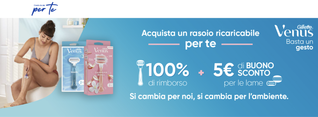 cashback gillette venus
