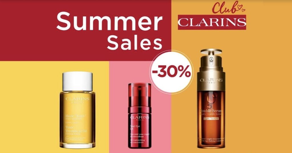 clarins summer sales