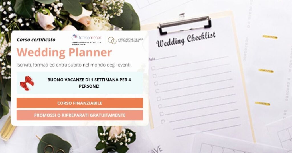 corso wedding planner 