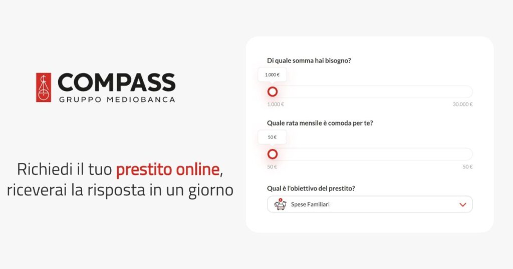 compass prestito online 