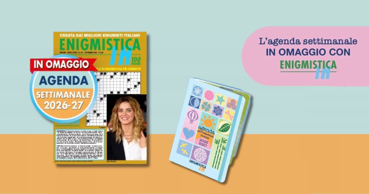 enigmistica in agenda 2026/2027