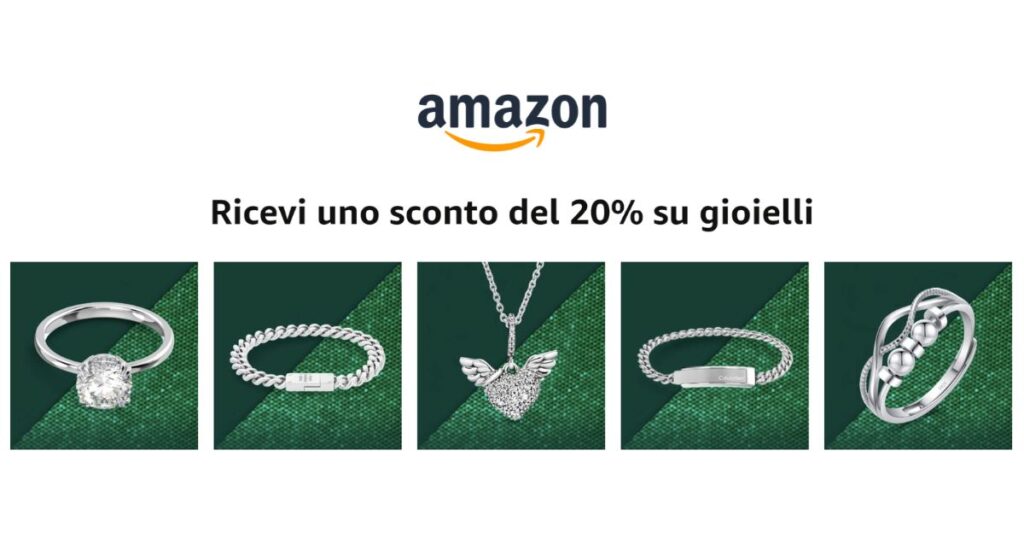 amazon sconto gioielli 