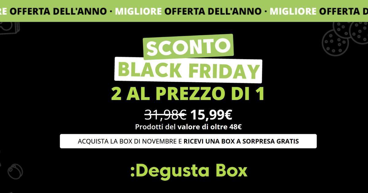 degustabox black friday 
