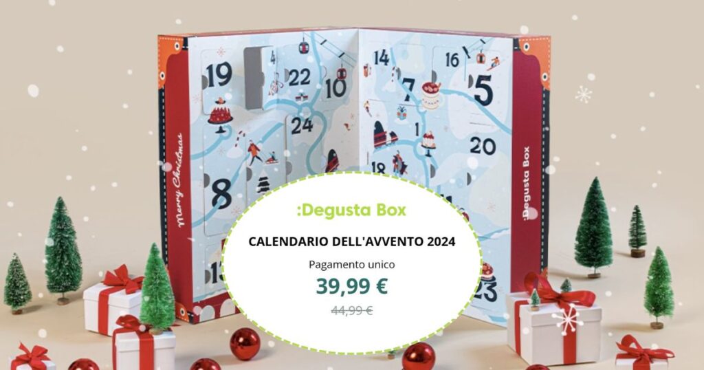 degustabox calendario dell'avvento 2024