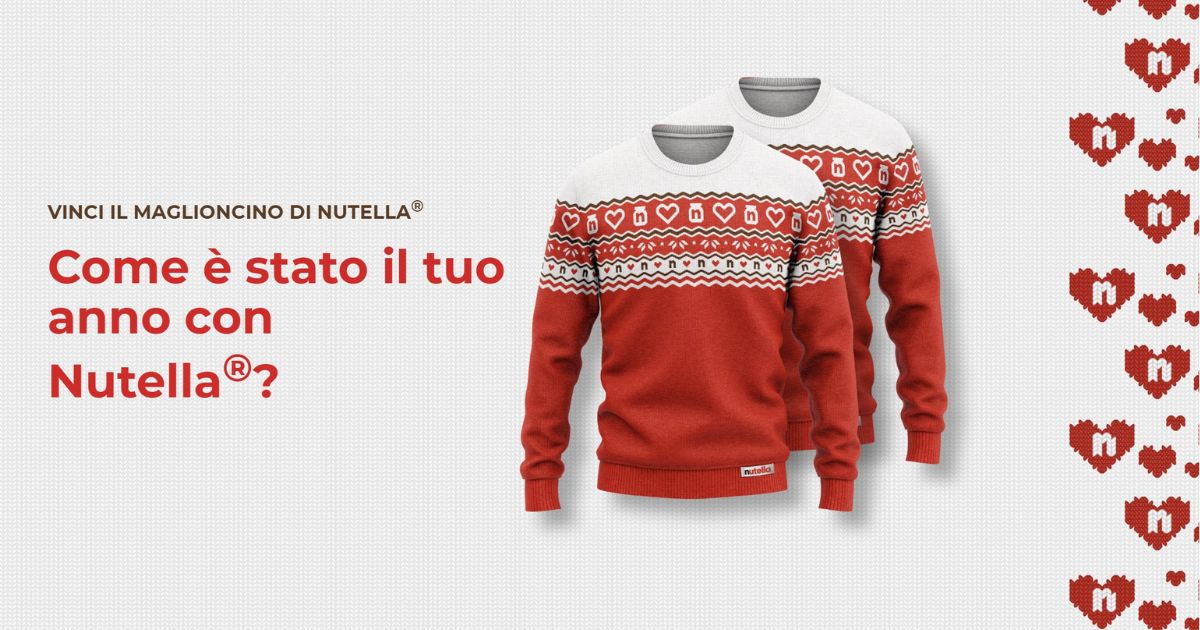 nutella maglioncini di natale