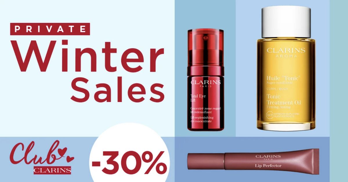 clarins winter sales
