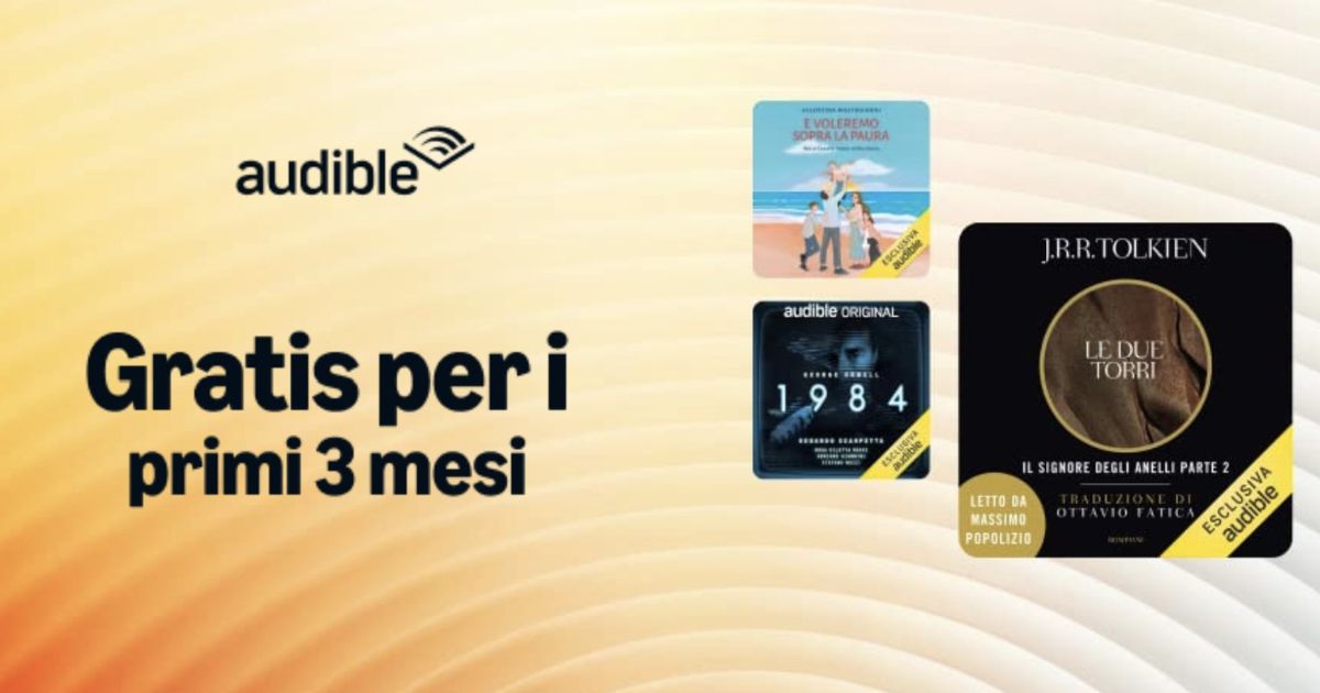 audible 3 mesi gratis 