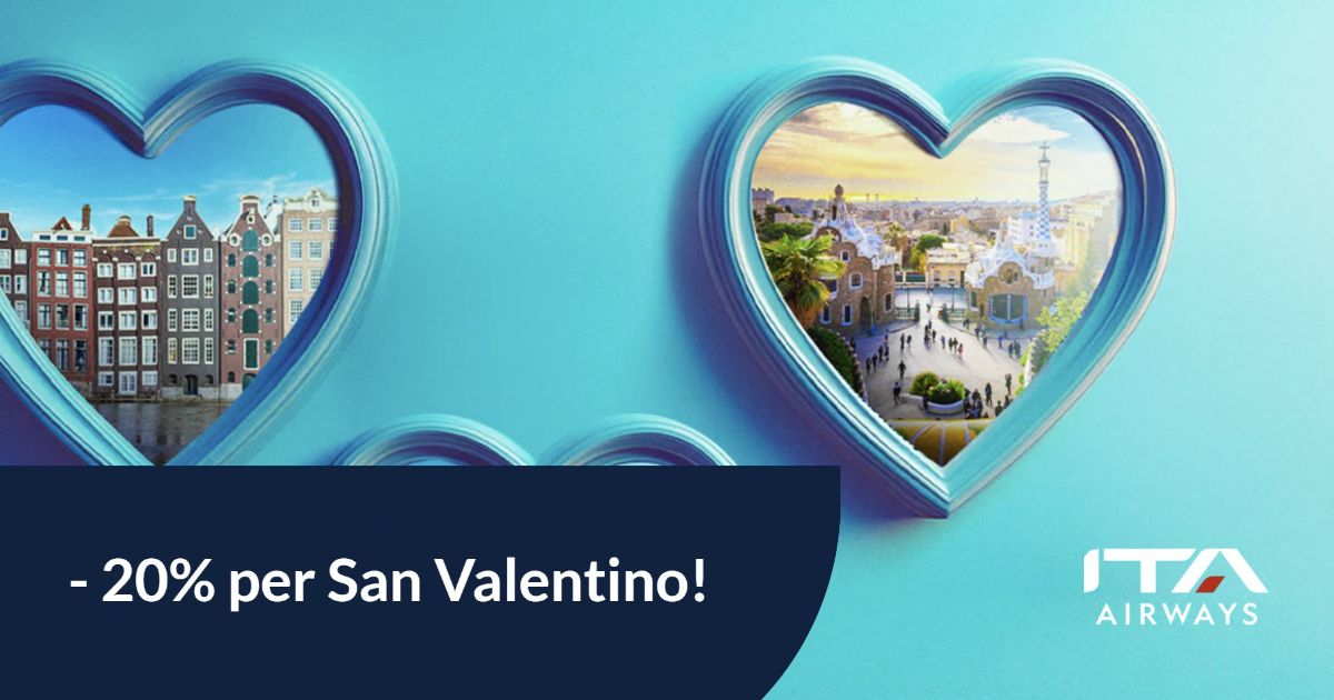 ita airways san valentino