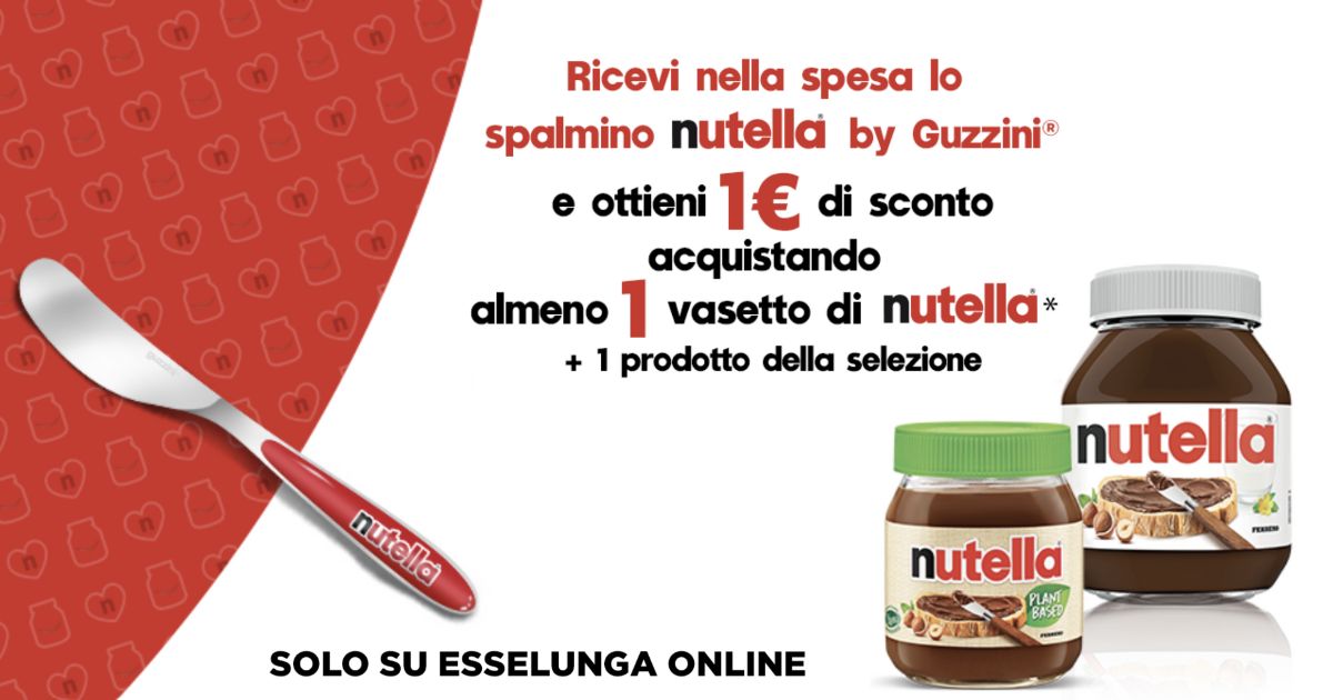 spalmino nutella omaggio 