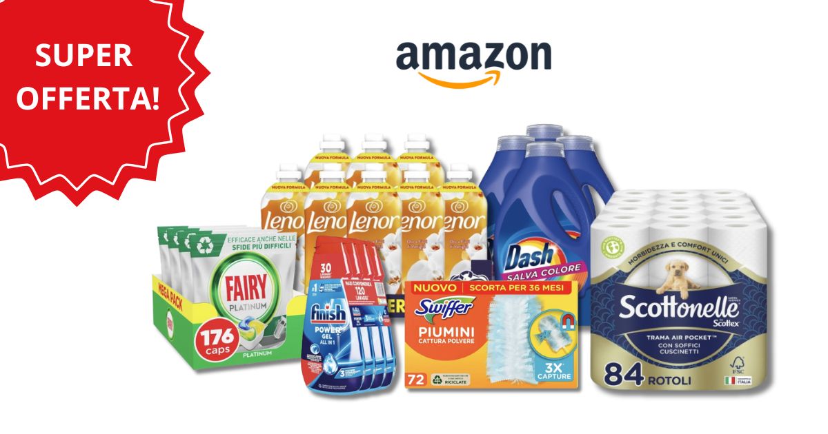 prodotti pulizia della casa offerte amazon 