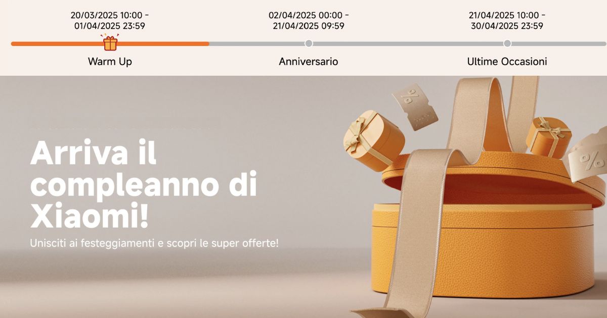 xiaomi offerte anniversario