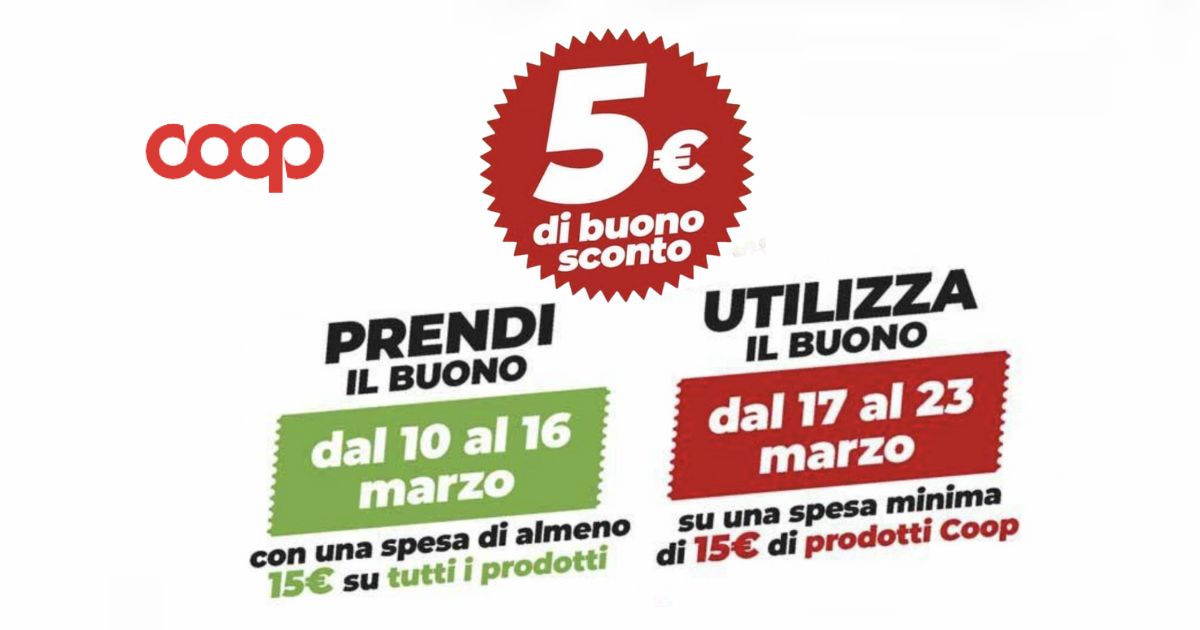 coop buono sconto 