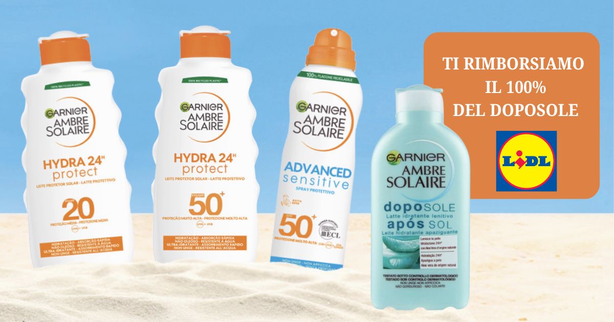 cashback garnier ambre solaire