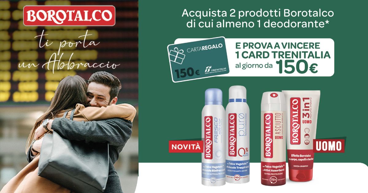 borotalco concorso trenitalia 