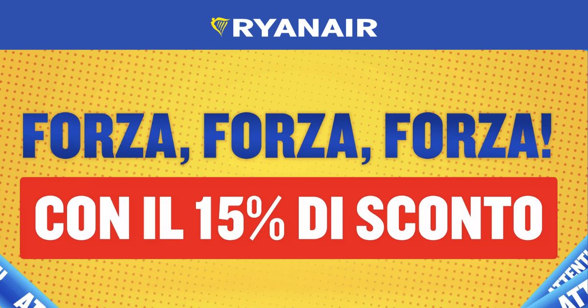 ryanair codice sconto