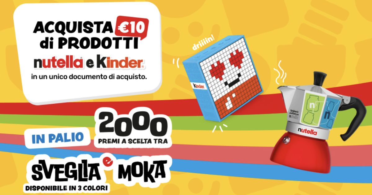 concorso kinder moka