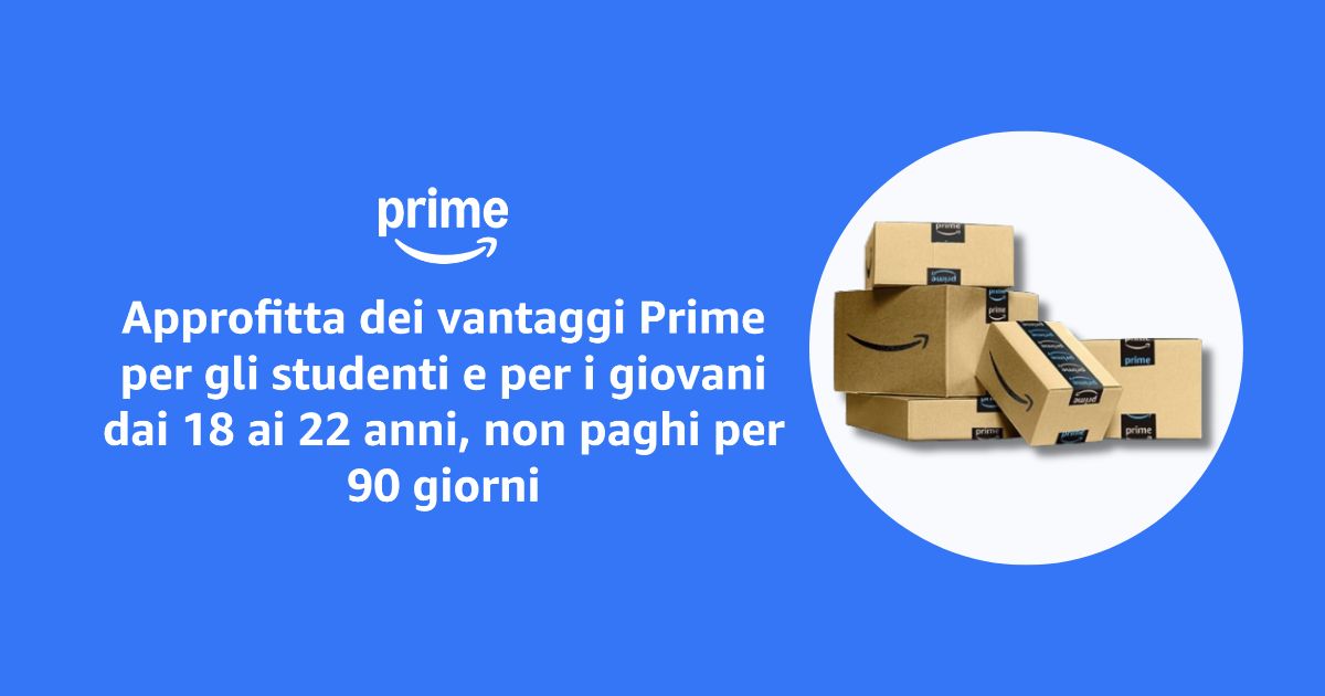 amazon prime giovani 