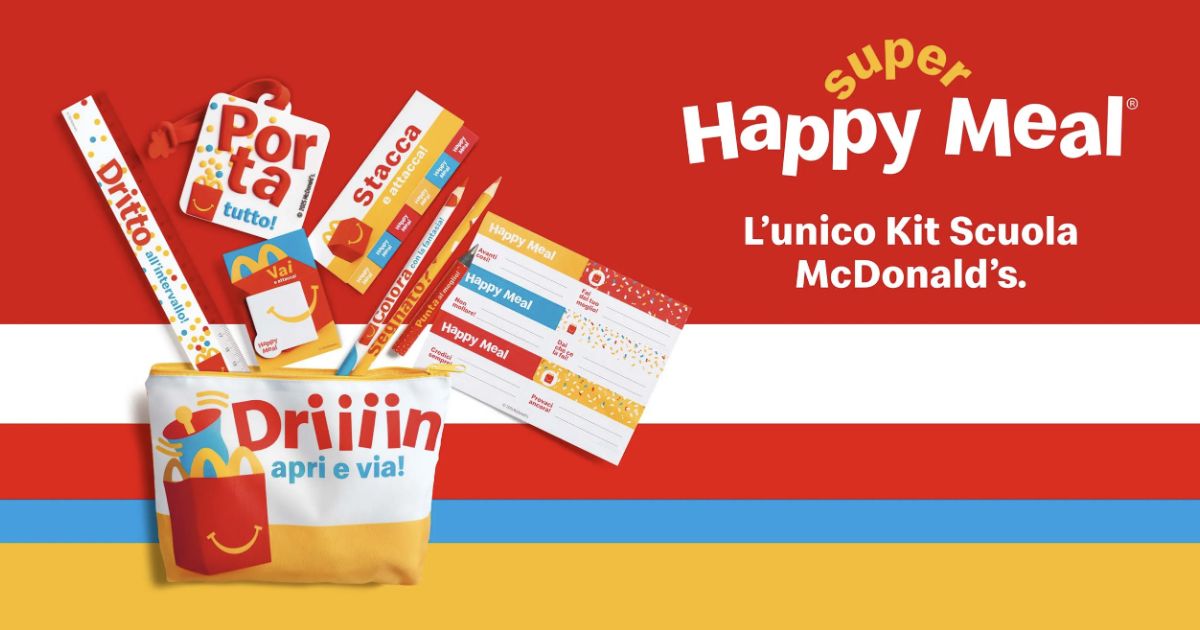 mcdonald's kit scuola 