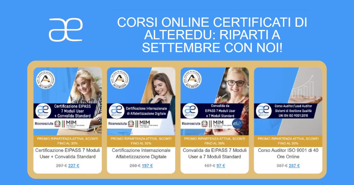 alteredu promo ripartenza