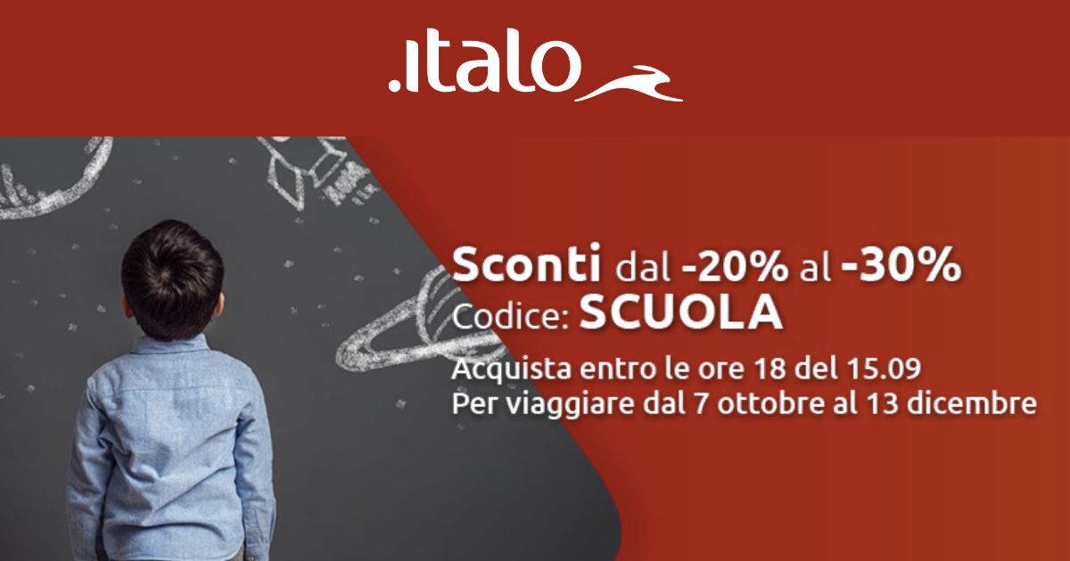 italo codice sconto