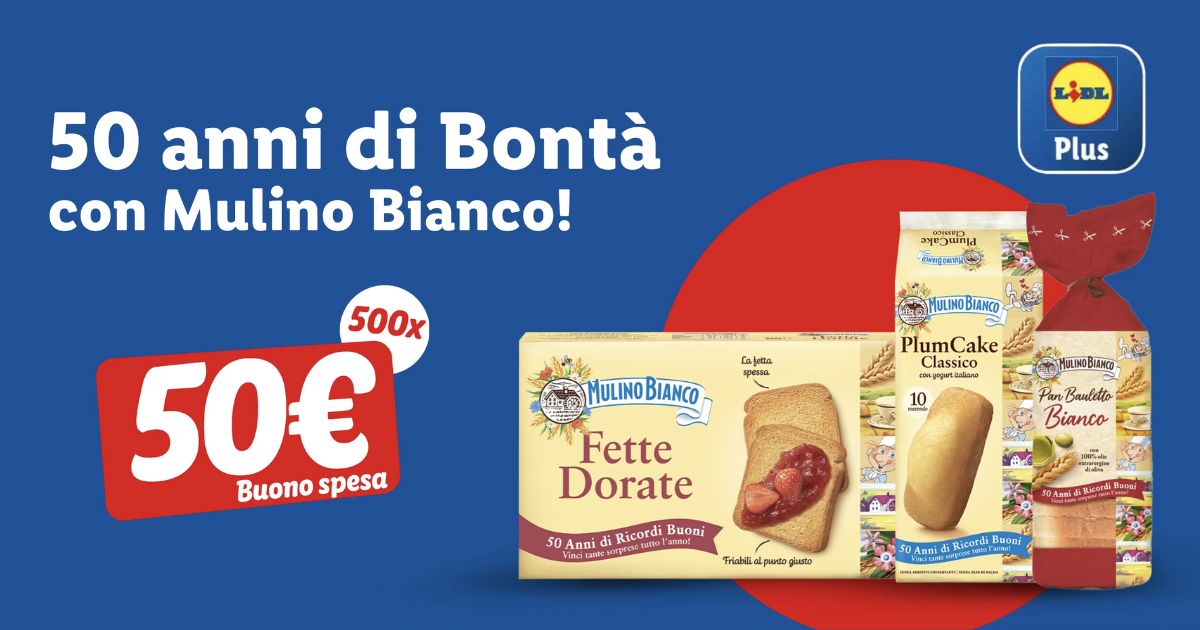 concorso lidl mulino bianco 