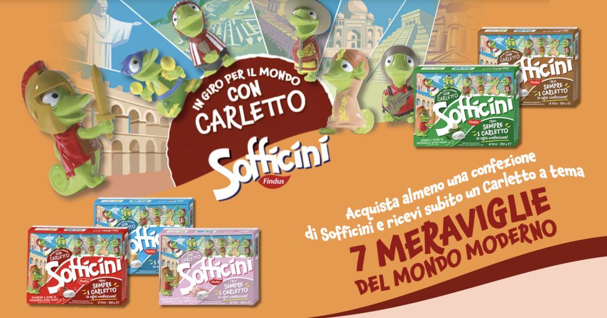 sofficini findus omaggio carletto 