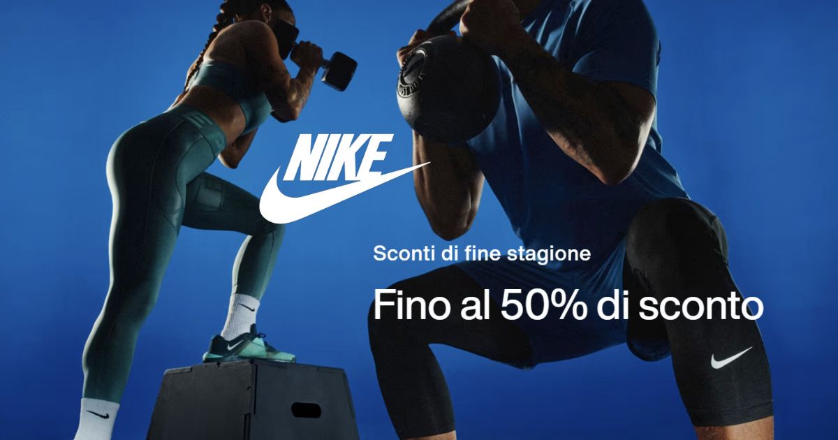 nike sconti fine stagione