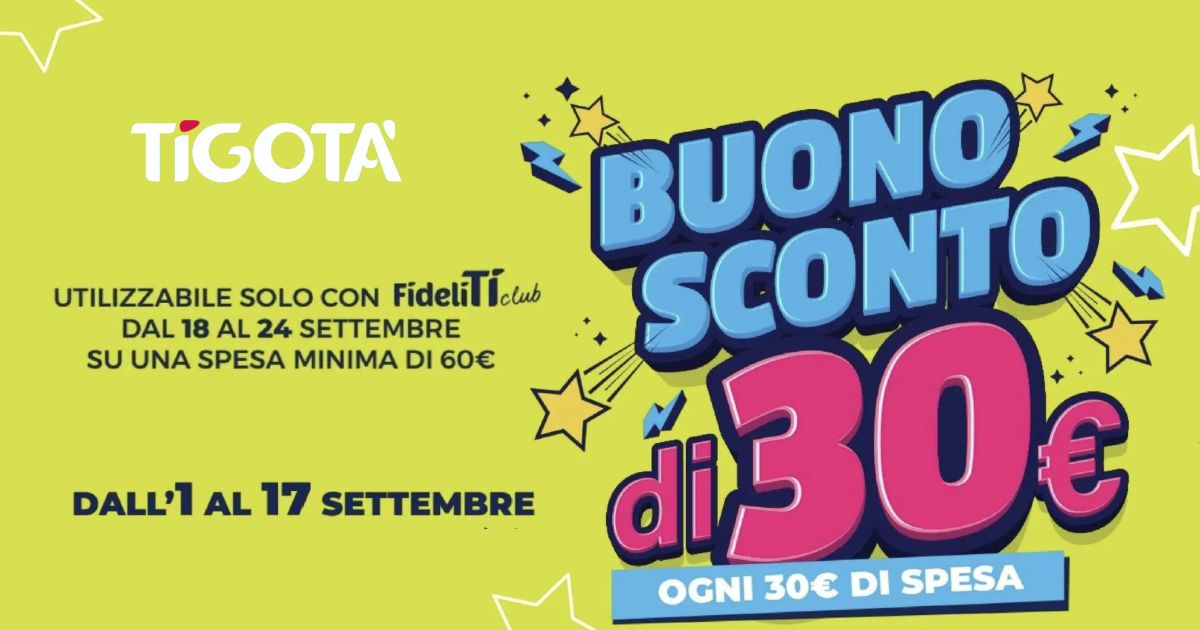 tigotà buono sconto