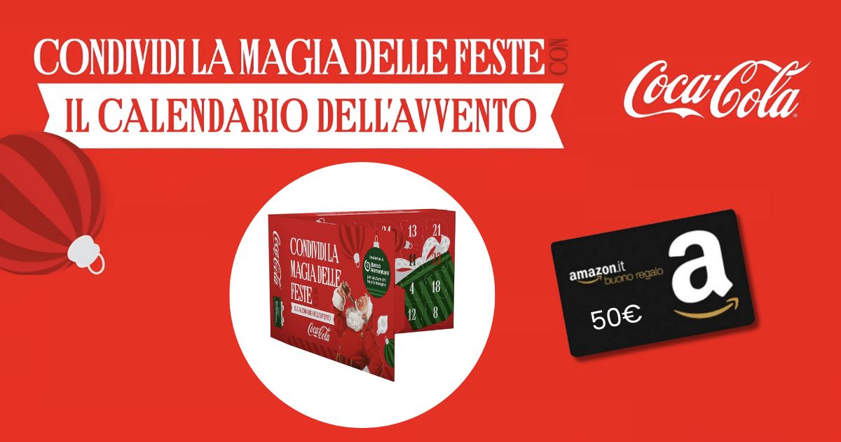 coca-cola calendario dell'avvento 2025 
