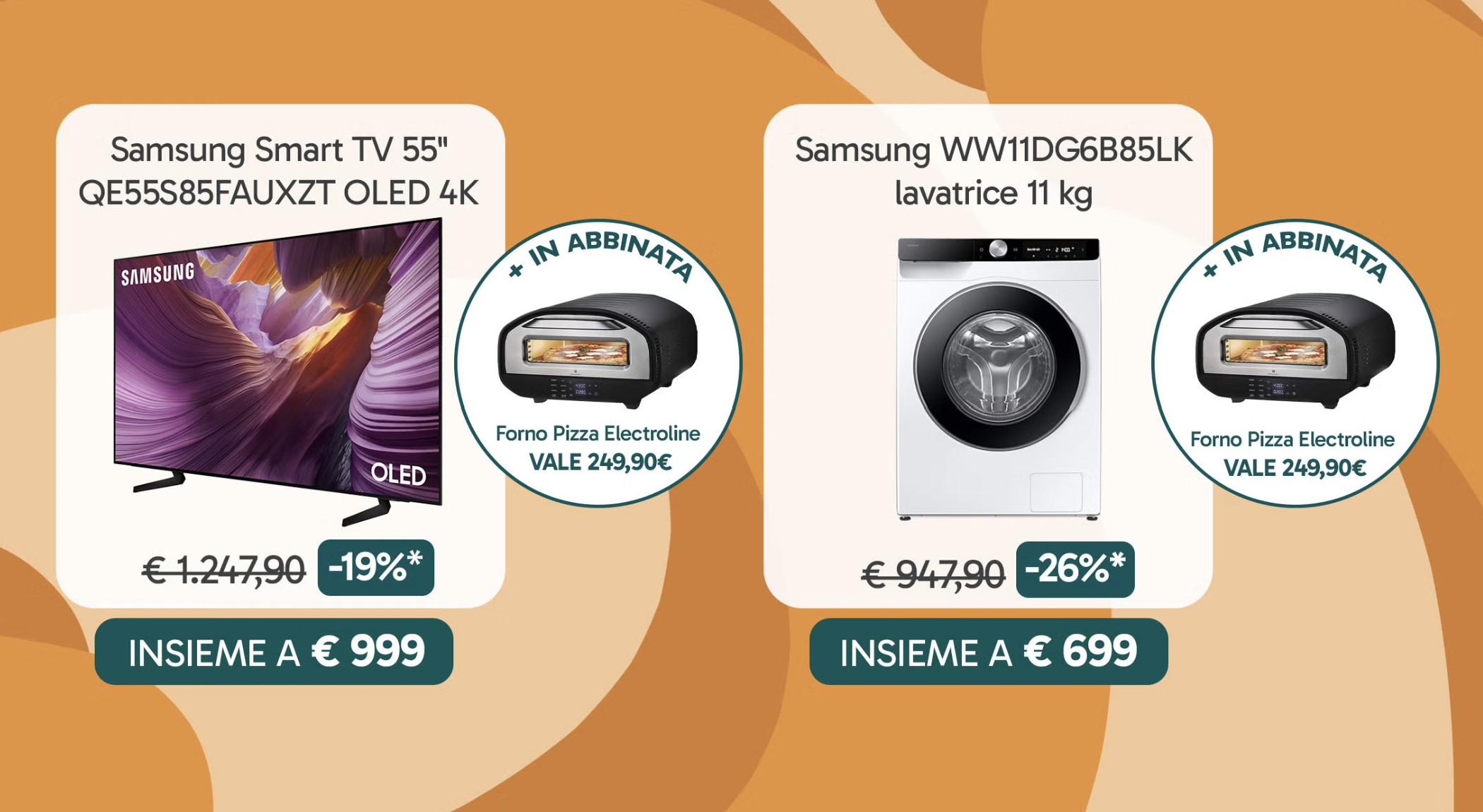 unieuro abbinata forno pizza