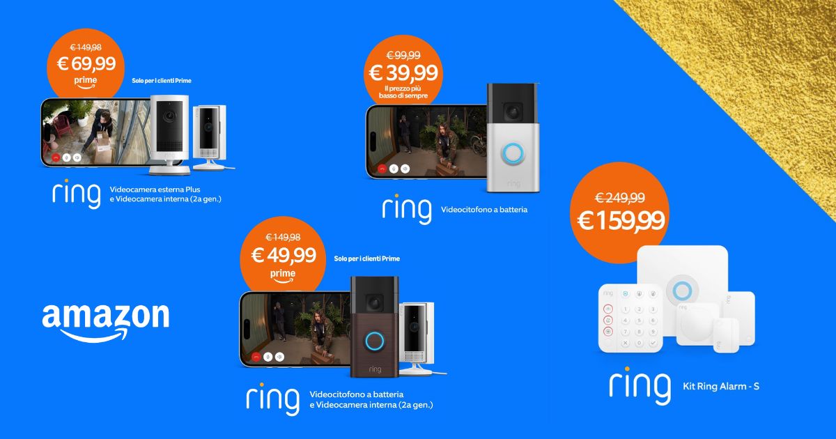 offerta amazon prodotti ring