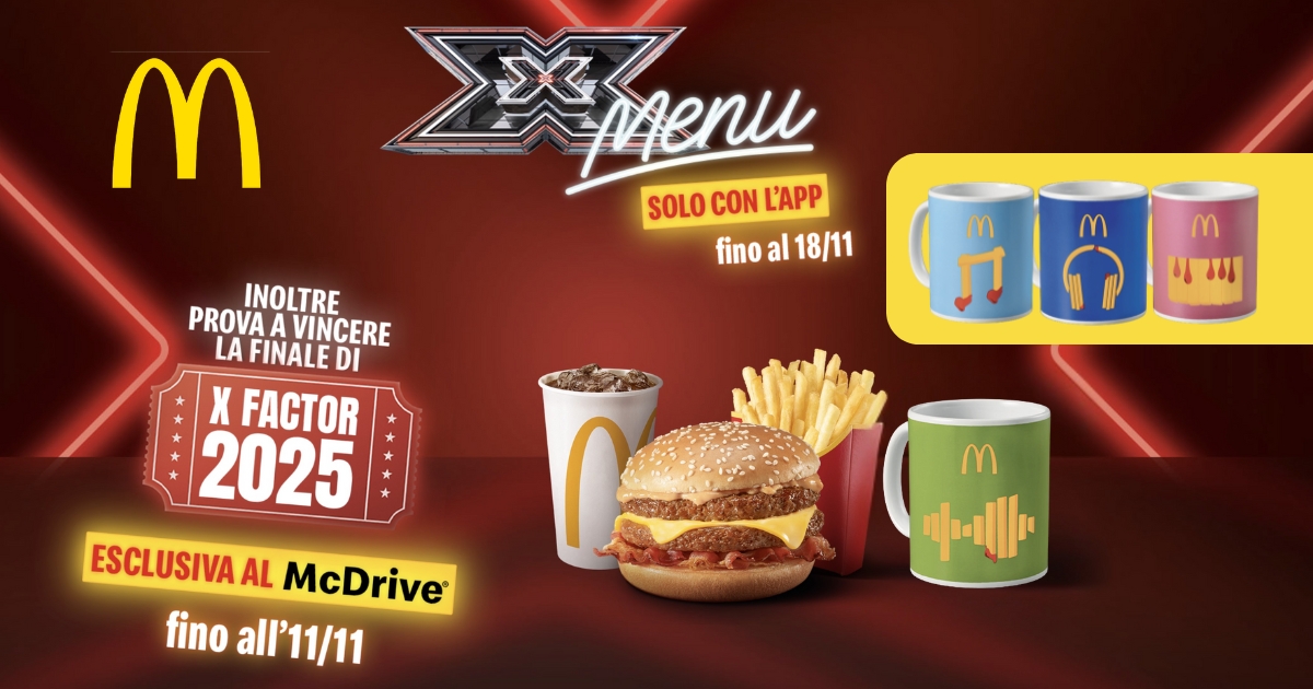 mcdonald's tazza omaggio 