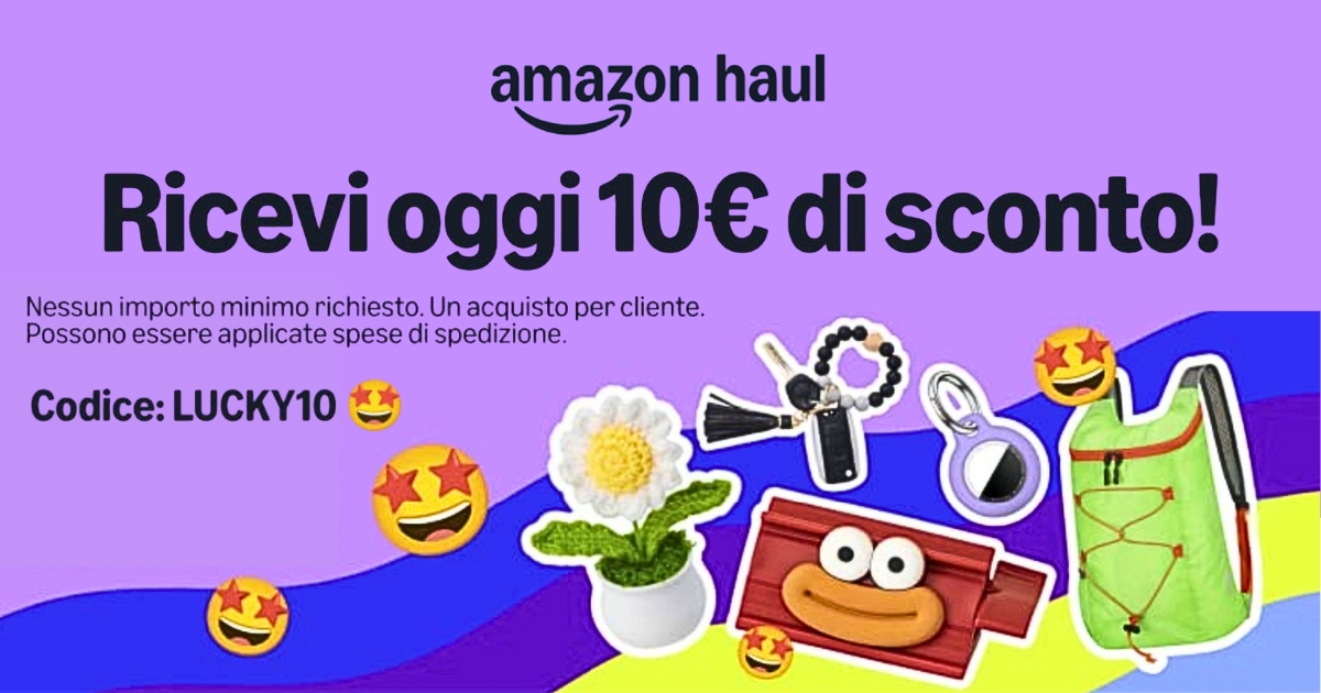 amazon haul codice sconto 
