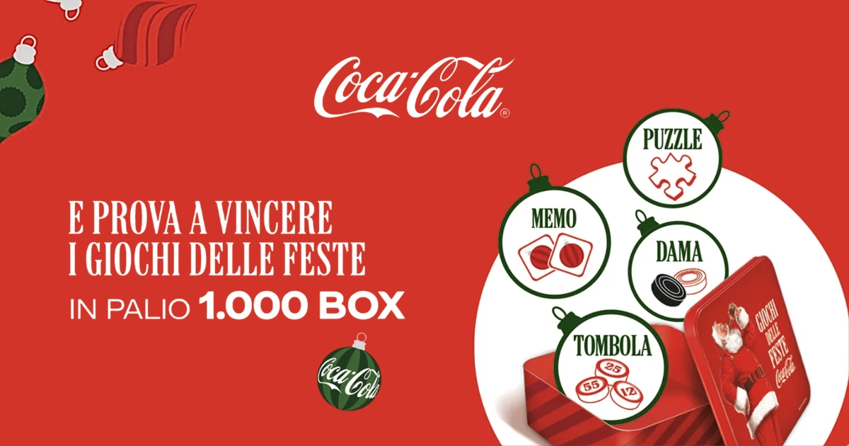 coca-cola concorso giochi delle feste 
