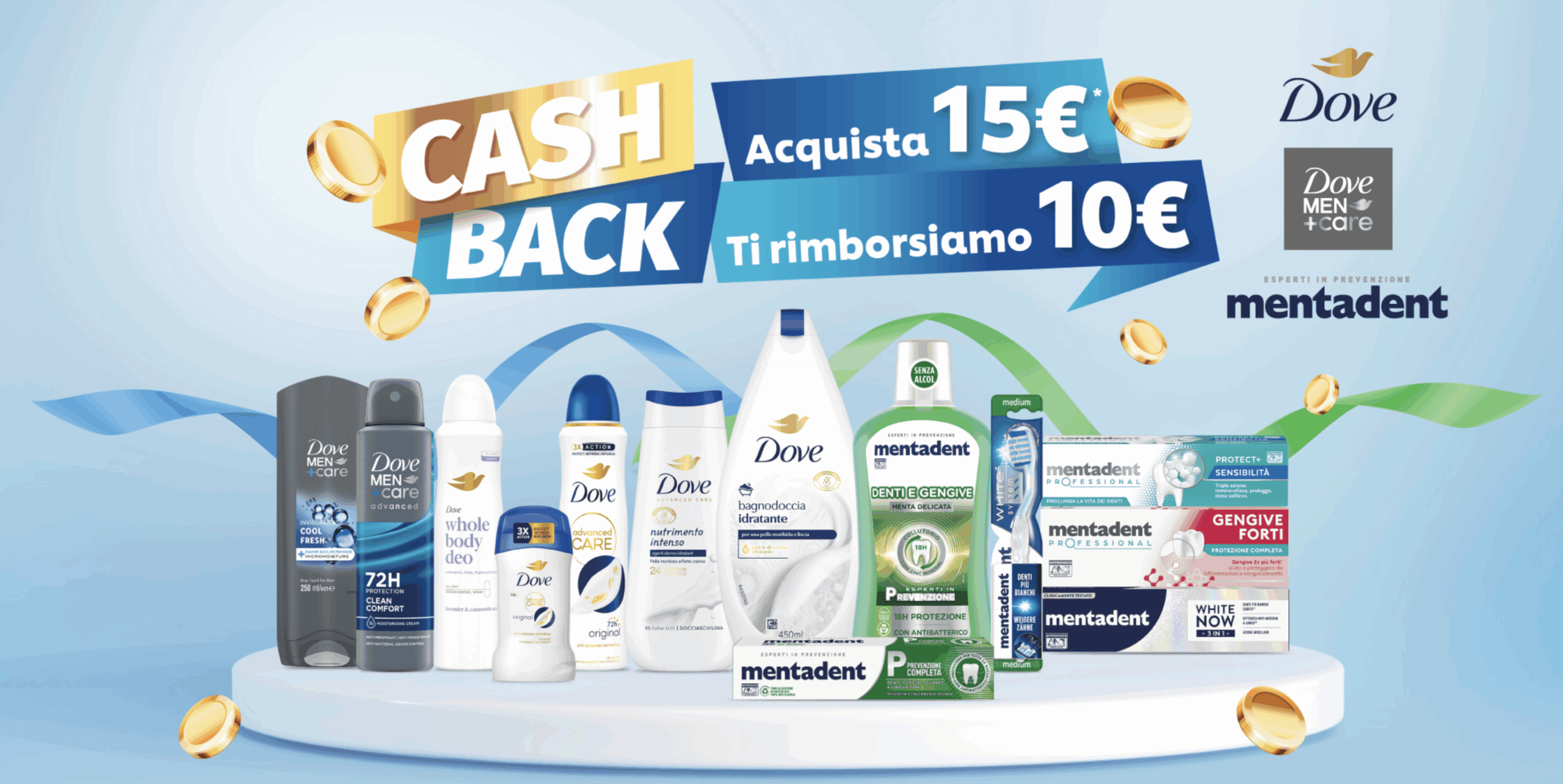 cashback dove e mentadent