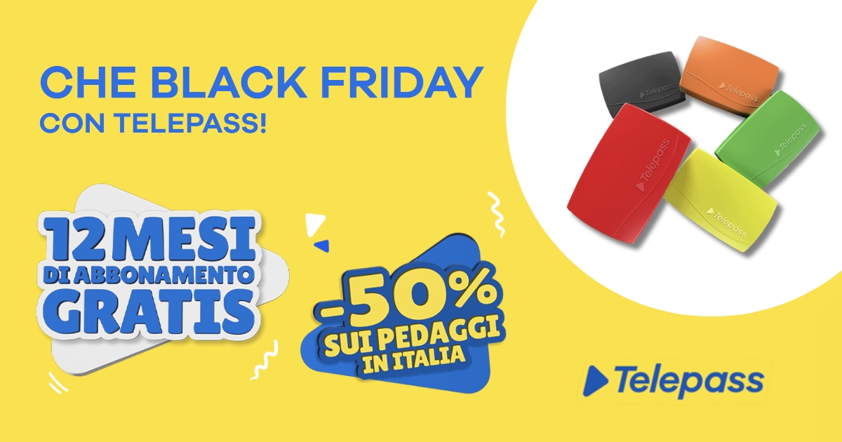 telepass black friday 2025
