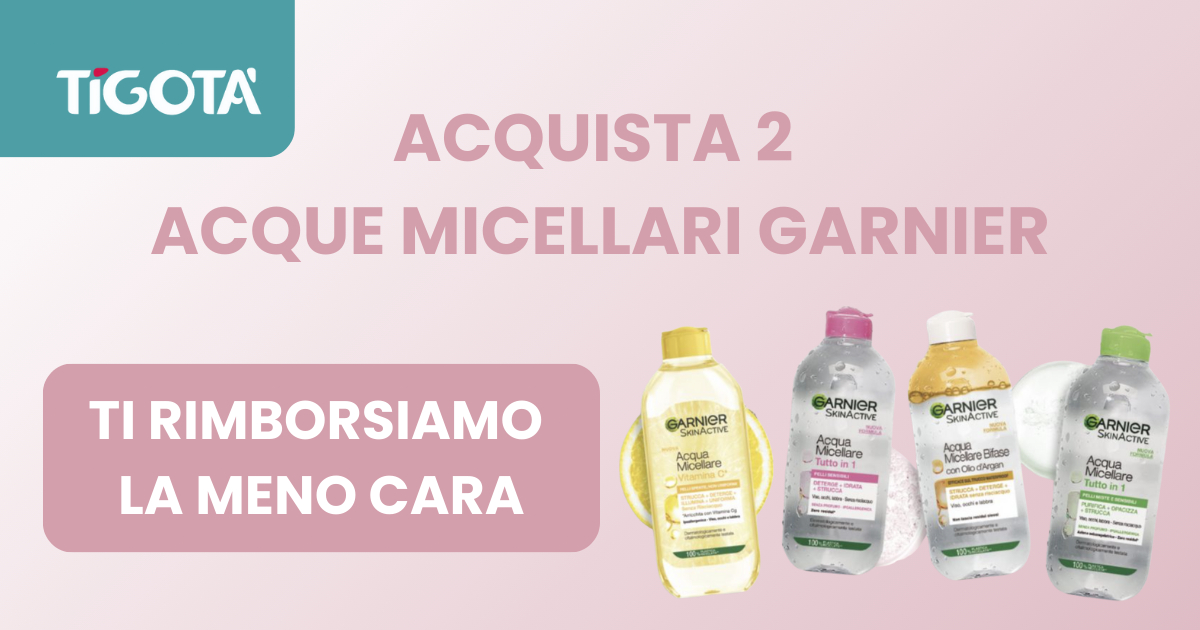 cashback garnier acque micellari