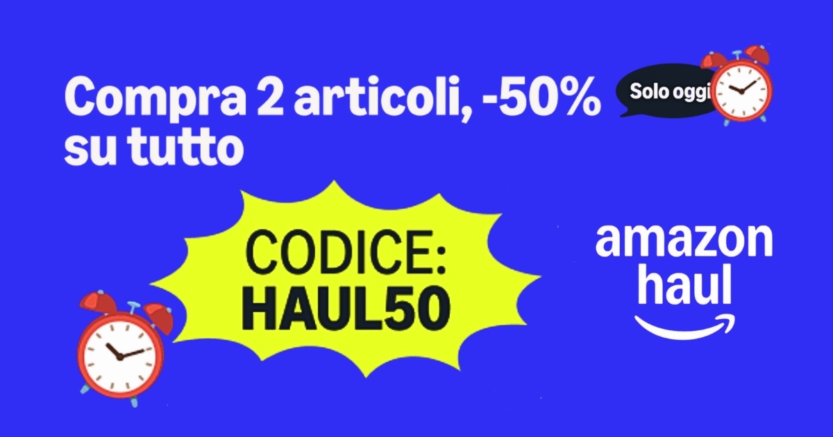 amazon haul codice sconto