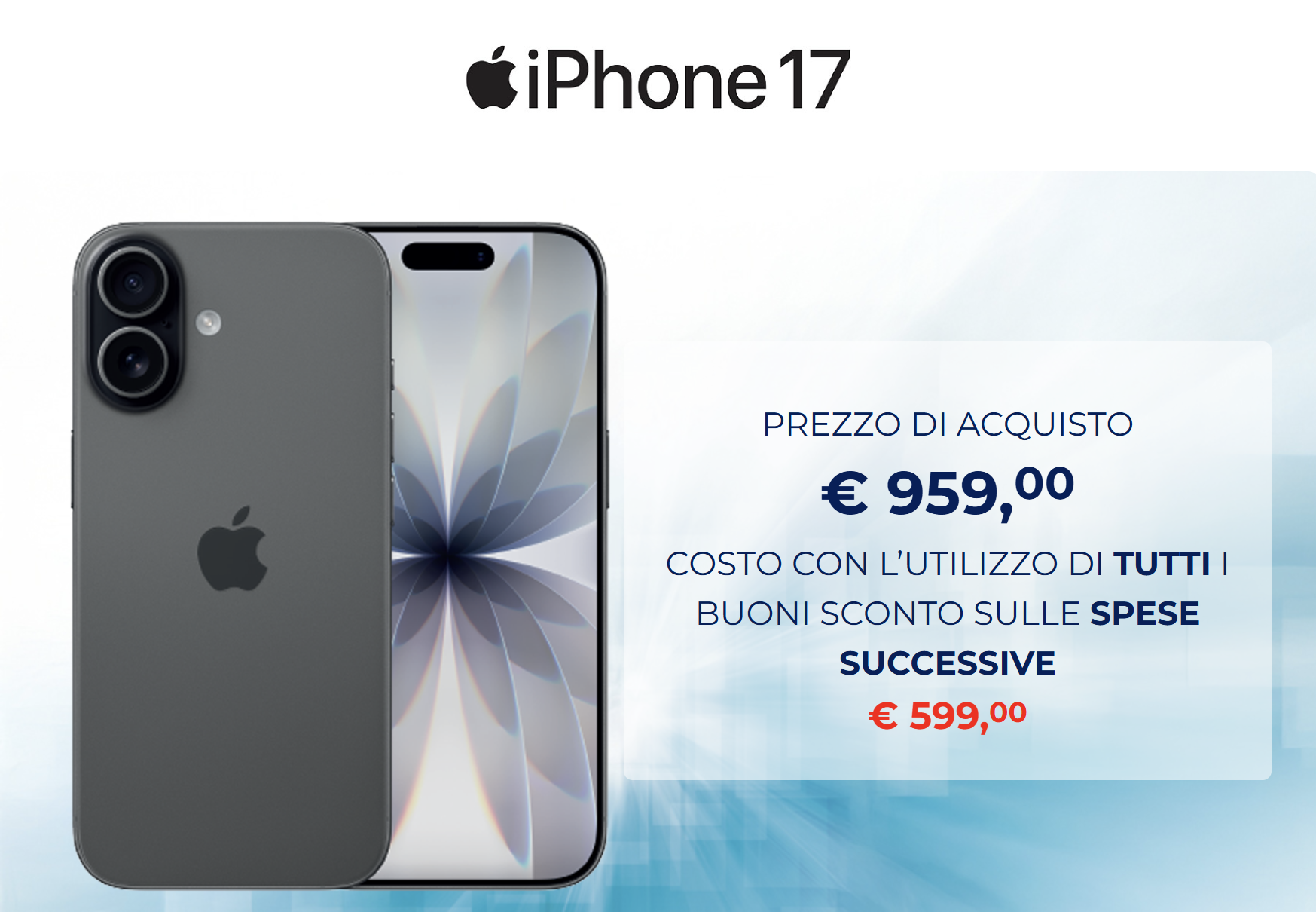 esselunga cashback iphone 17 
