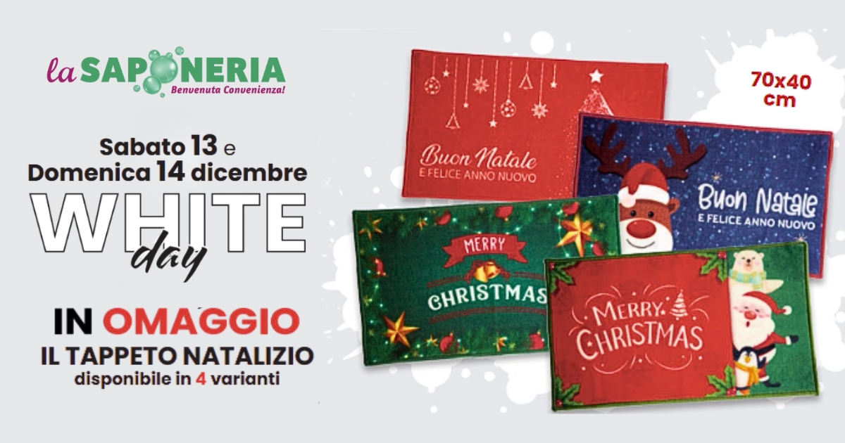la saponeria tappeto natalizio